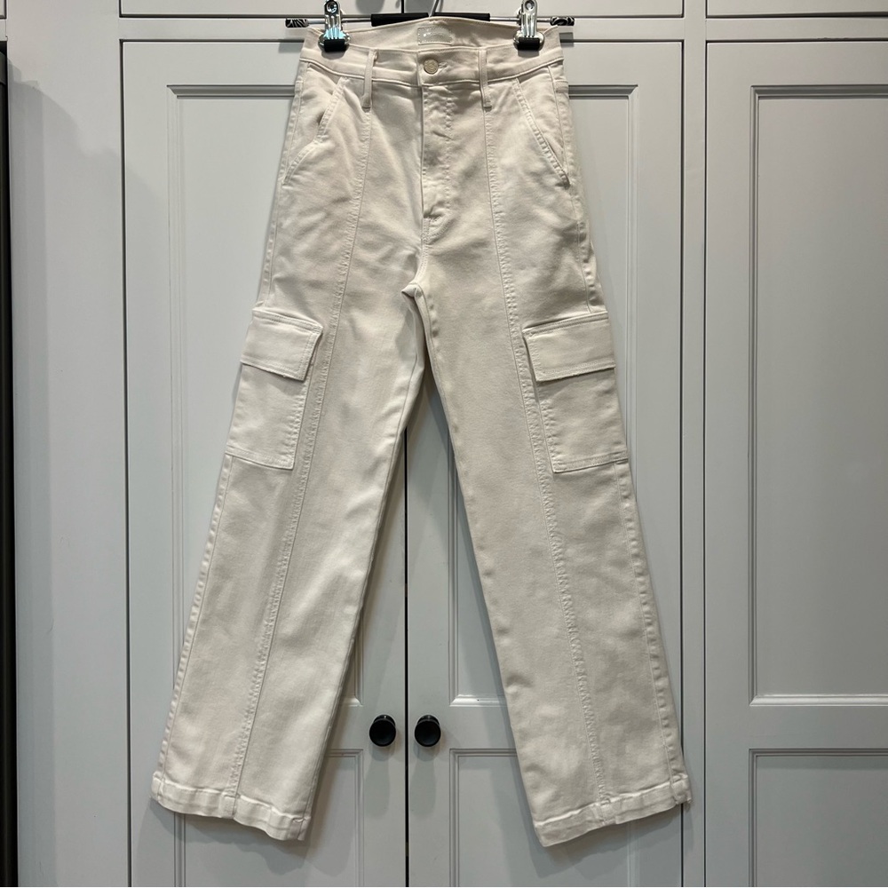 MOTHER - The Rambler Cargo Angle Pants Jeans Cream Puffs